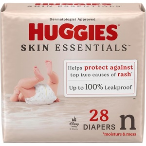 Huggies Skin Essentials Diapers Size 1, 84 Count(Newborn)
