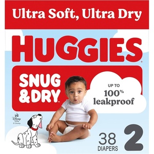 Huggies Snug & Dry Diapers Size 8, 96 Count(Size 2)