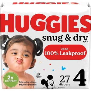 Huggies Snug & Dry Diapers Size 8, 96 Count(Size 4)