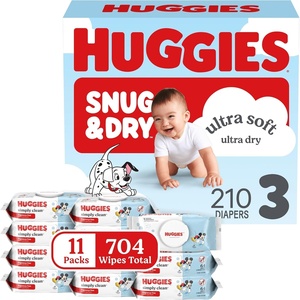 Huggies Snug & Dry & Simply Clean Bundle(Size 3)