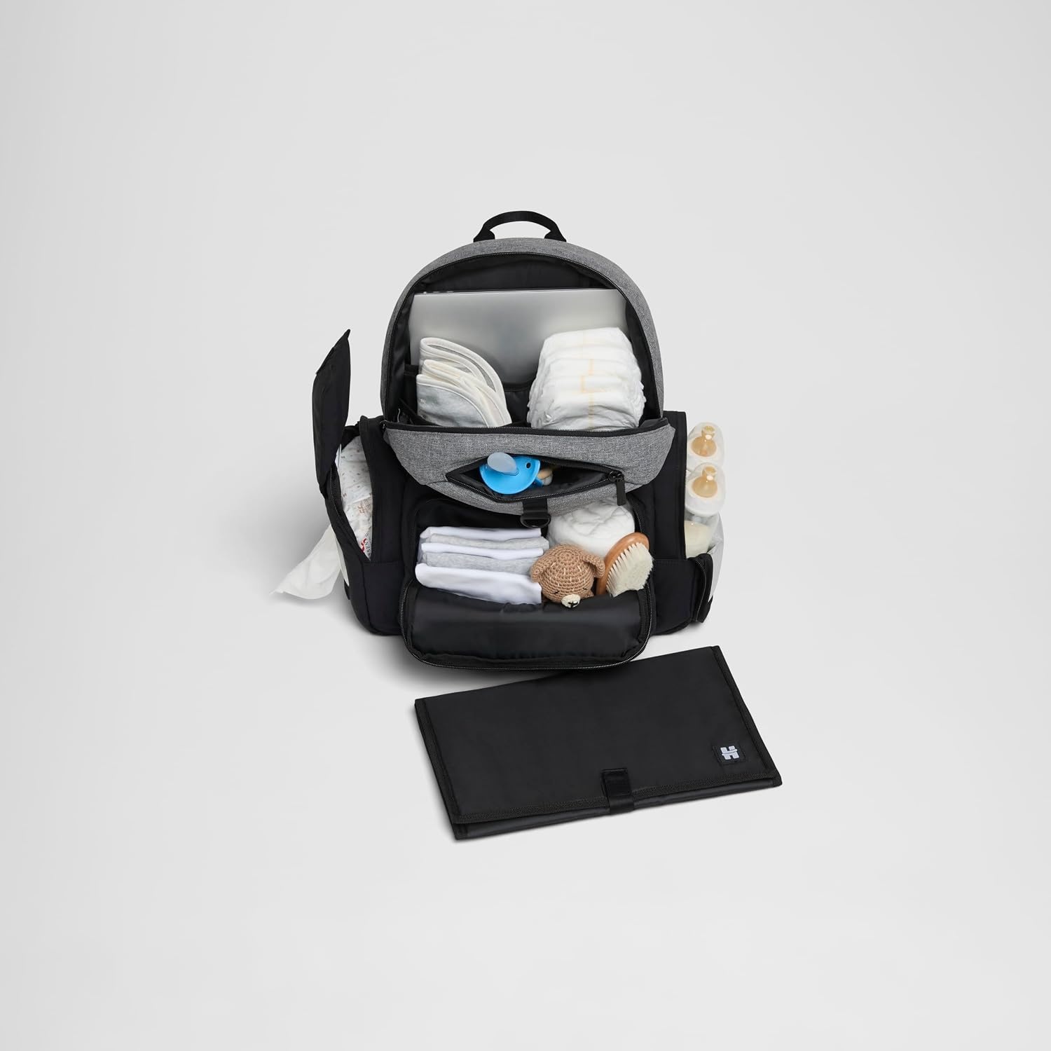 image:imageBundle of Huggies Diaper Bag Little Snugglers Baby Diapers Skin Essentials Baby WipesBridal RoseTwo Tone