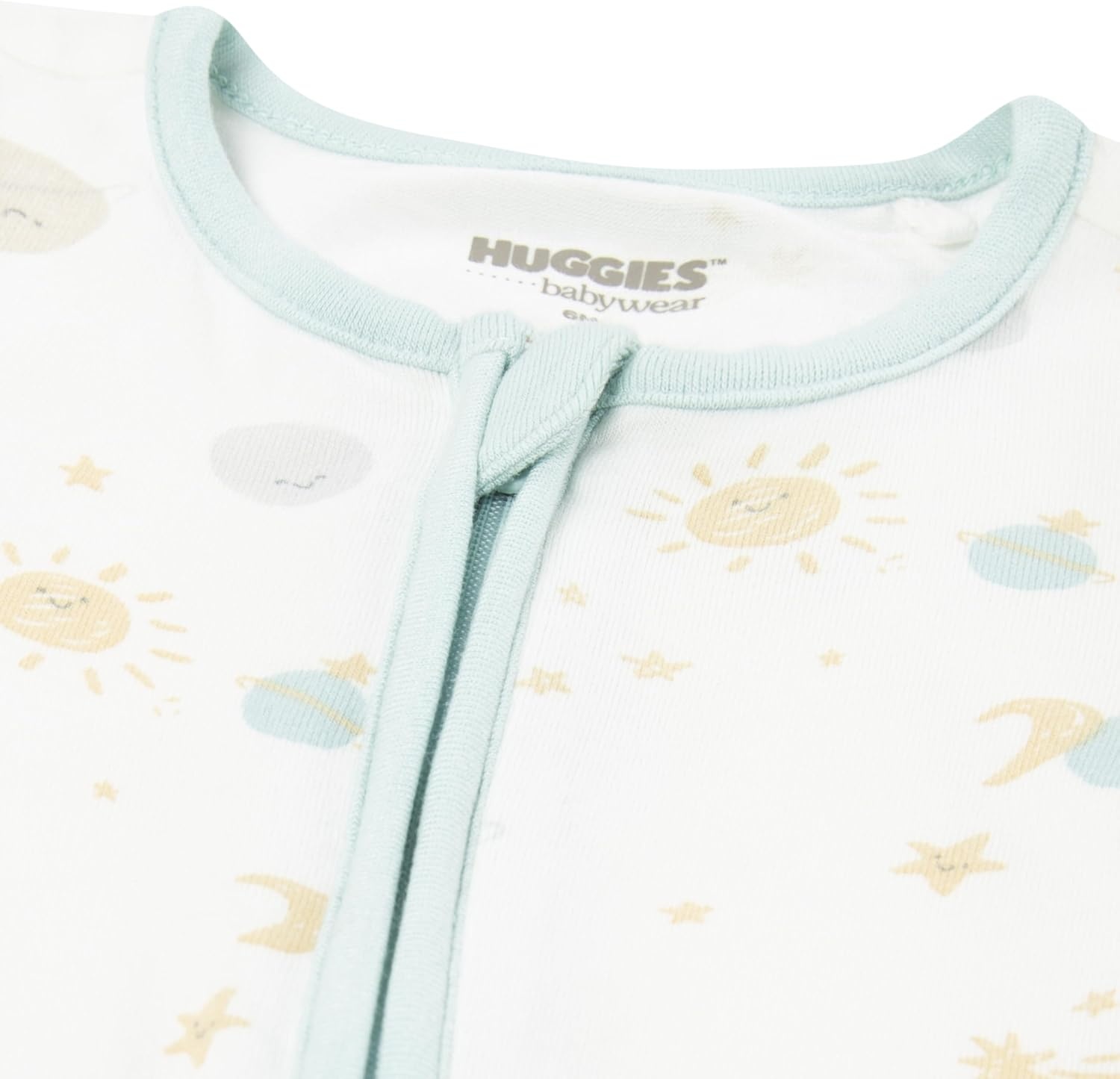image:imageHUGGIES Baby 2pack Footed CoverallBlue HazePlanets
