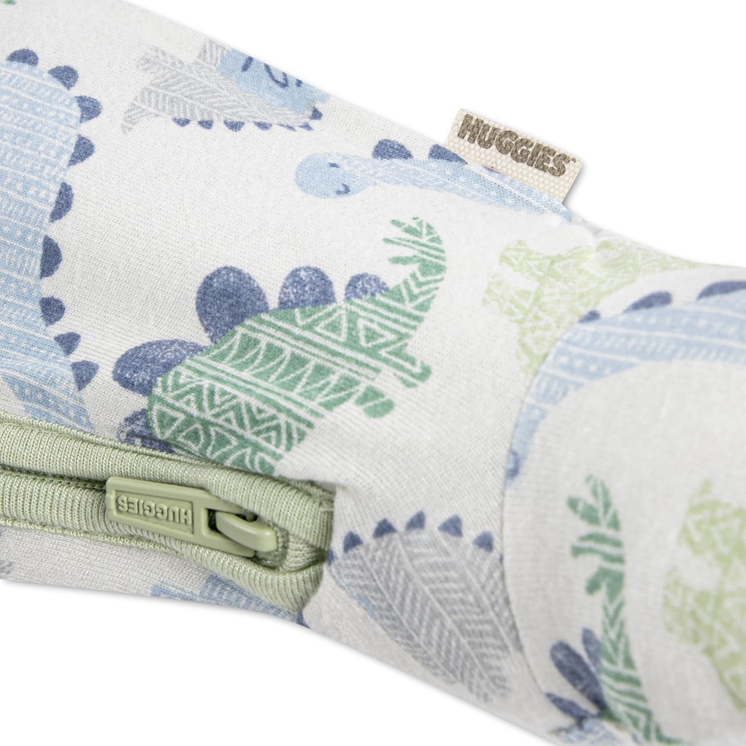 image:imageHUGGIES Baby 2pack Footed CoverallCeladon GreenDinos