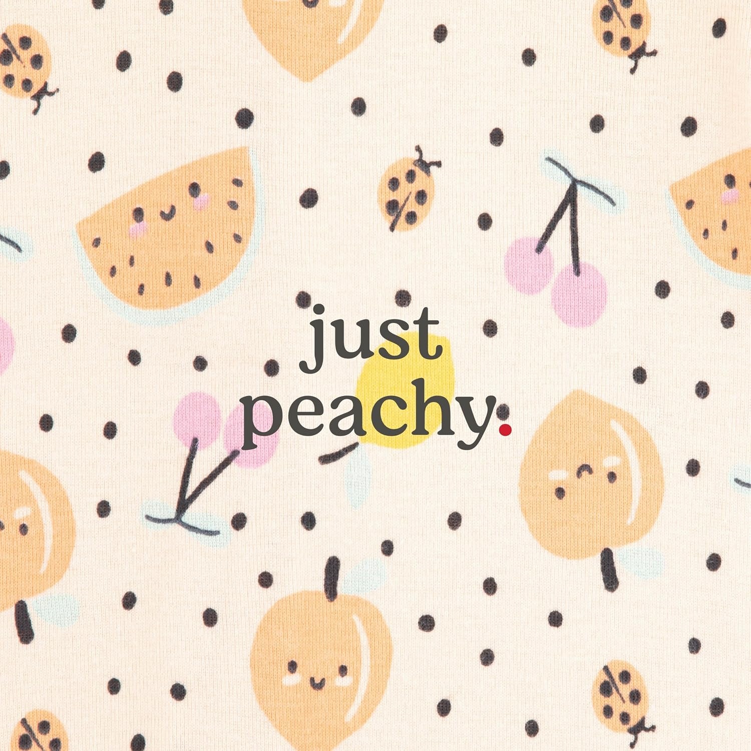 image:imageHUGGIES Baby 2pack Footed CoverallPale PeachFruits