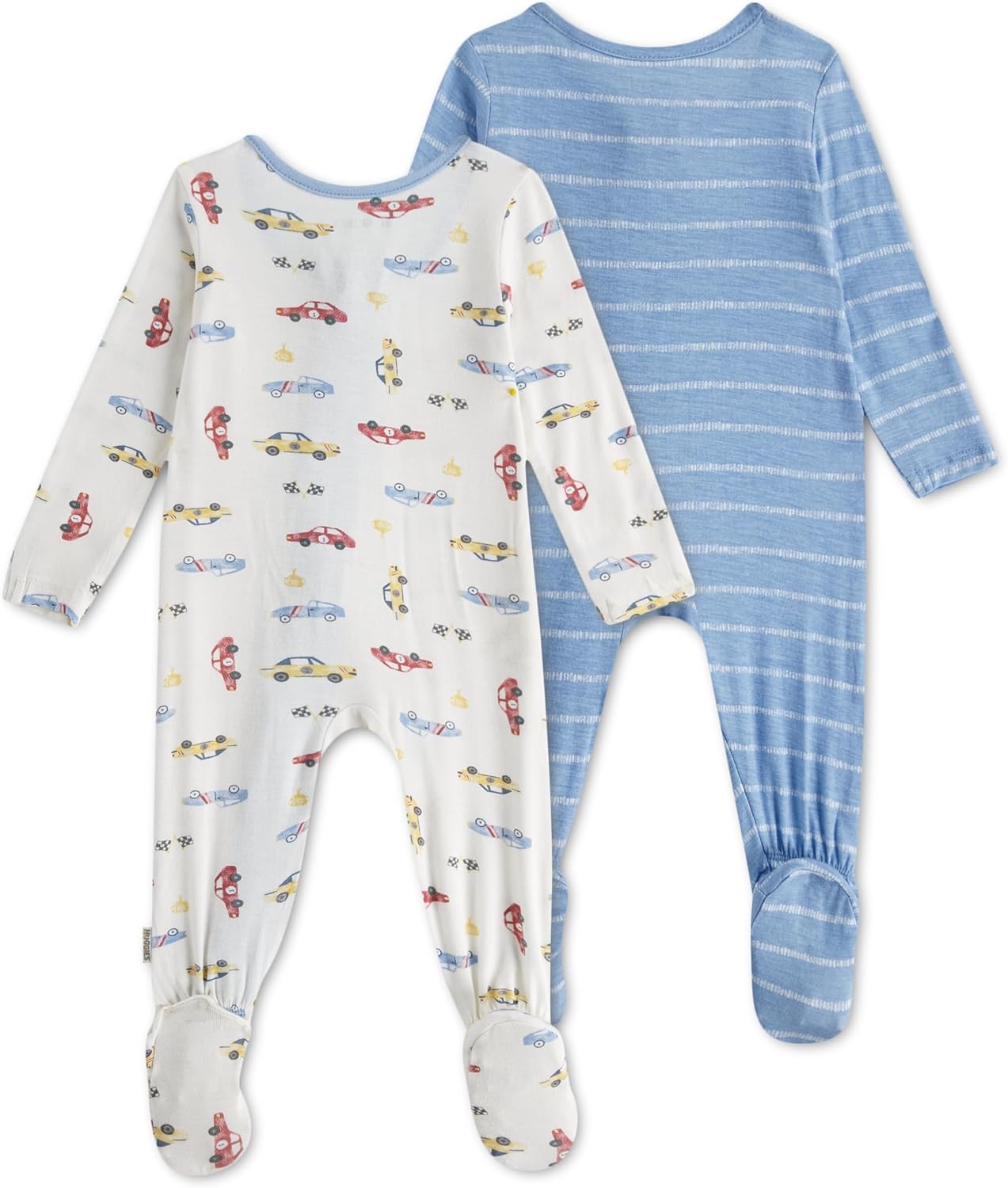 image:imageHUGGIES Baby 2pack Footed CoverallSnow WhiteCars