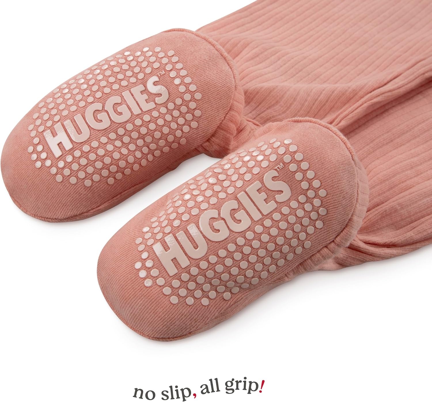 image:imageHUGGIES Baby 3pack Footed Coverall PajamasCoral AlmondLions