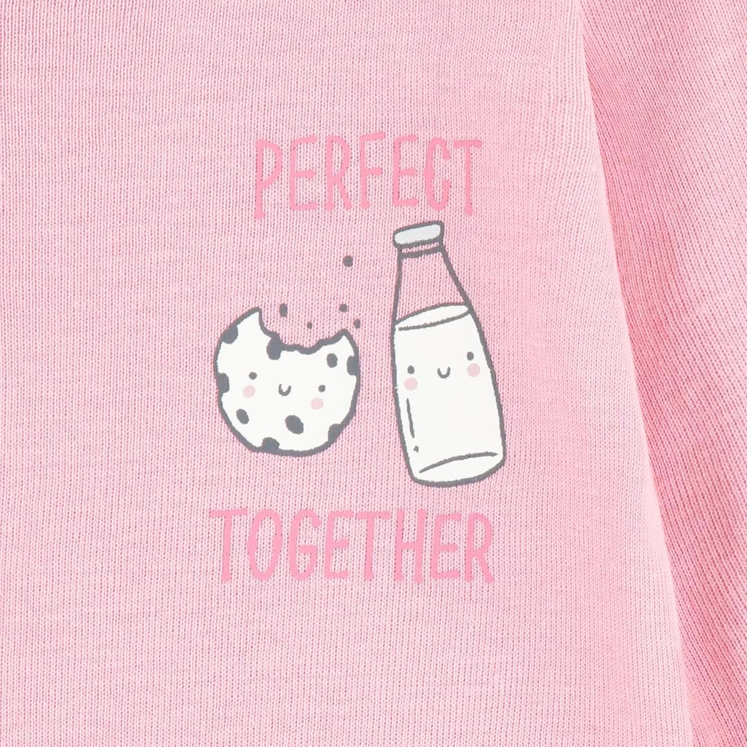 image:imageHUGGIES Baby 3pack Footed Coverall PajamasCrystal PinkCookies