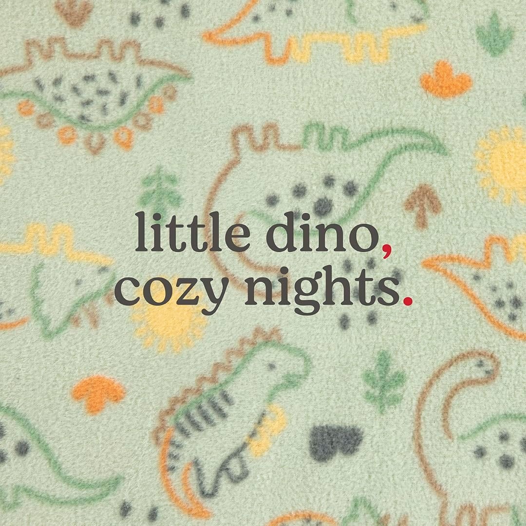 image:imageHUGGIES Baby 3pack Footed Fleece Coverall PajamasDesert SageDinos