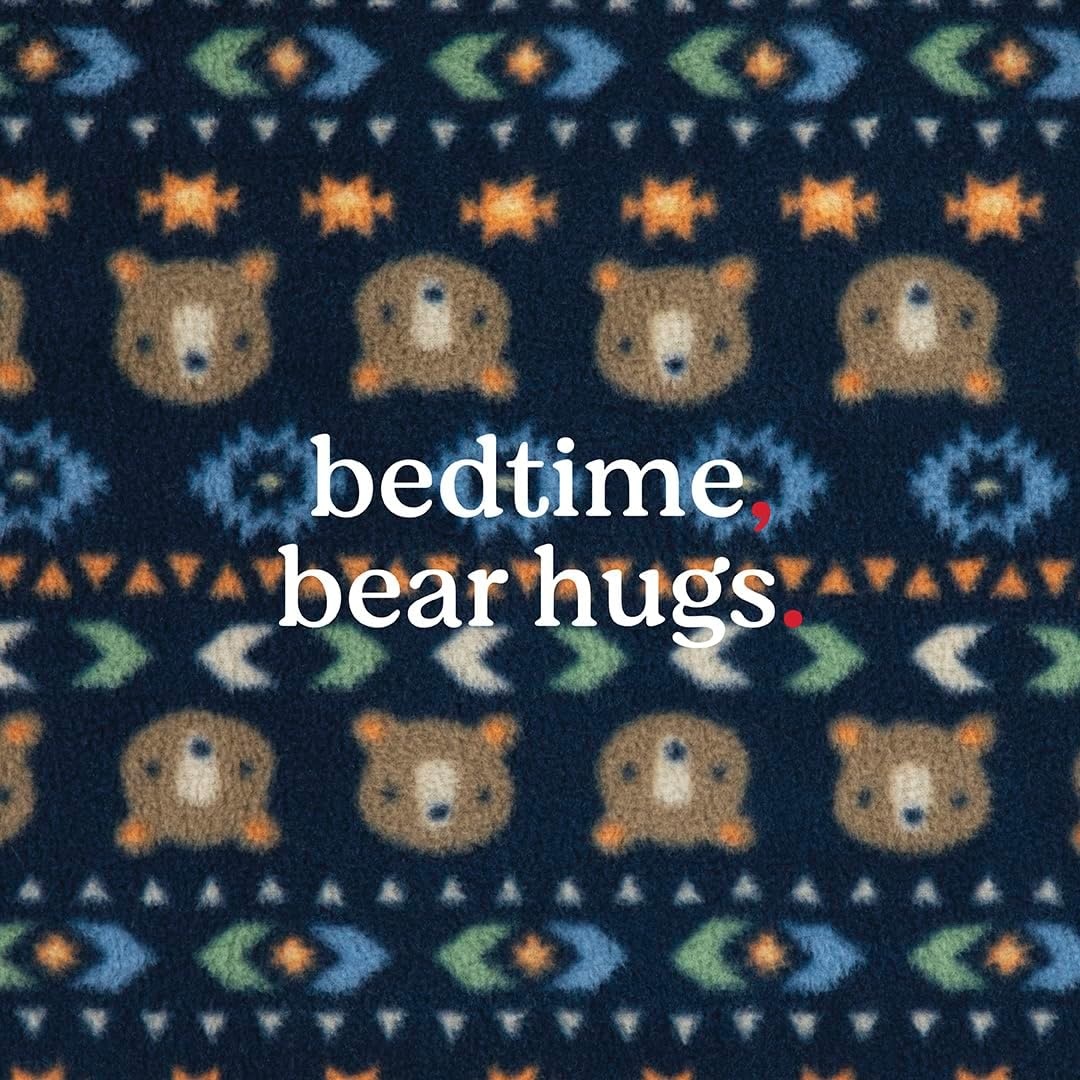 image:imageHUGGIES Baby 3pack Footed Fleece Coverall PajamasNew WheatBears