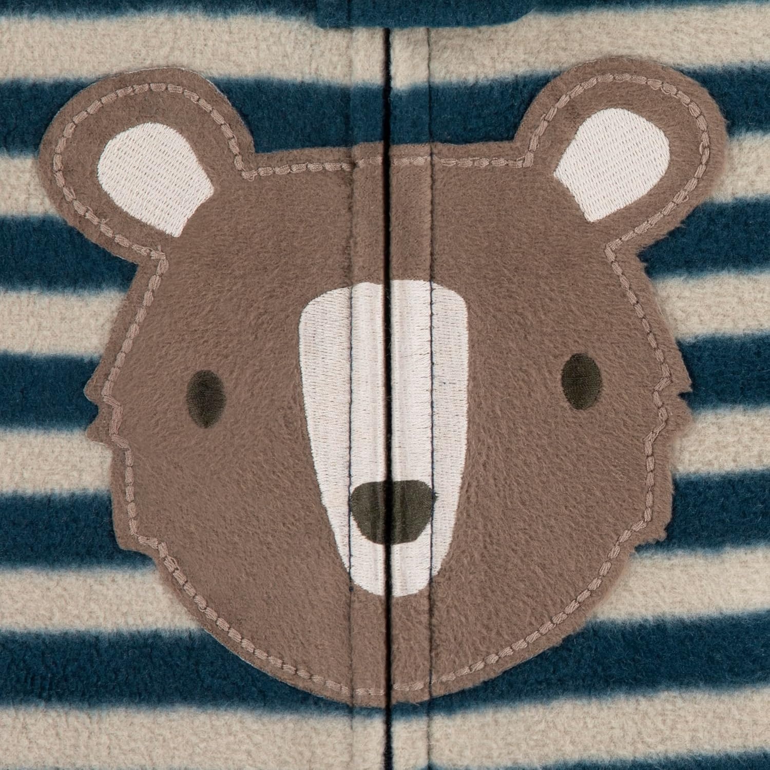 image:imageHUGGIES Baby 3pack Footed Fleece Coverall PajamasNew WheatBears