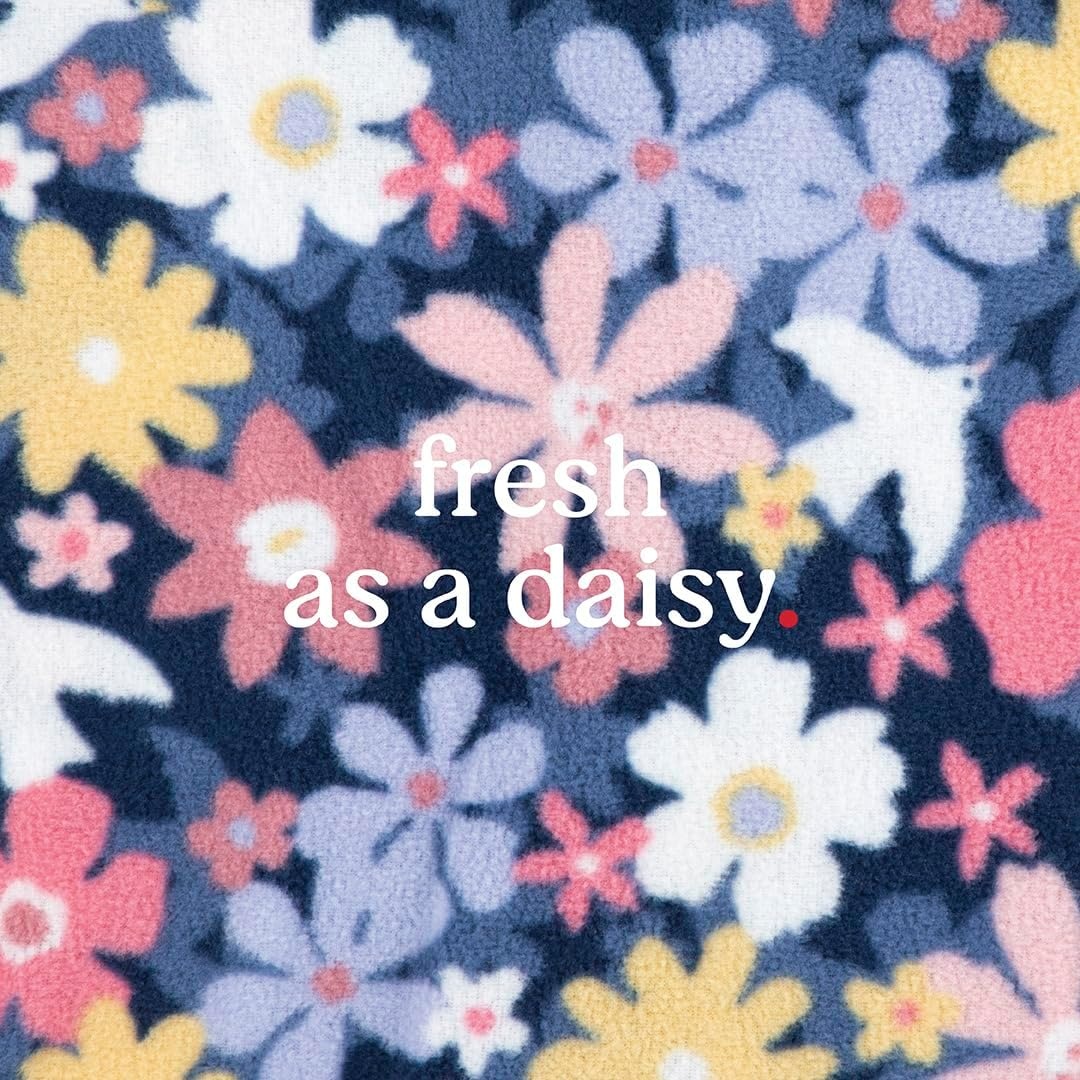 image:imageHUGGIES Baby 3pack Footed Fleece Coverall PajamasPigment BlueFlorals
