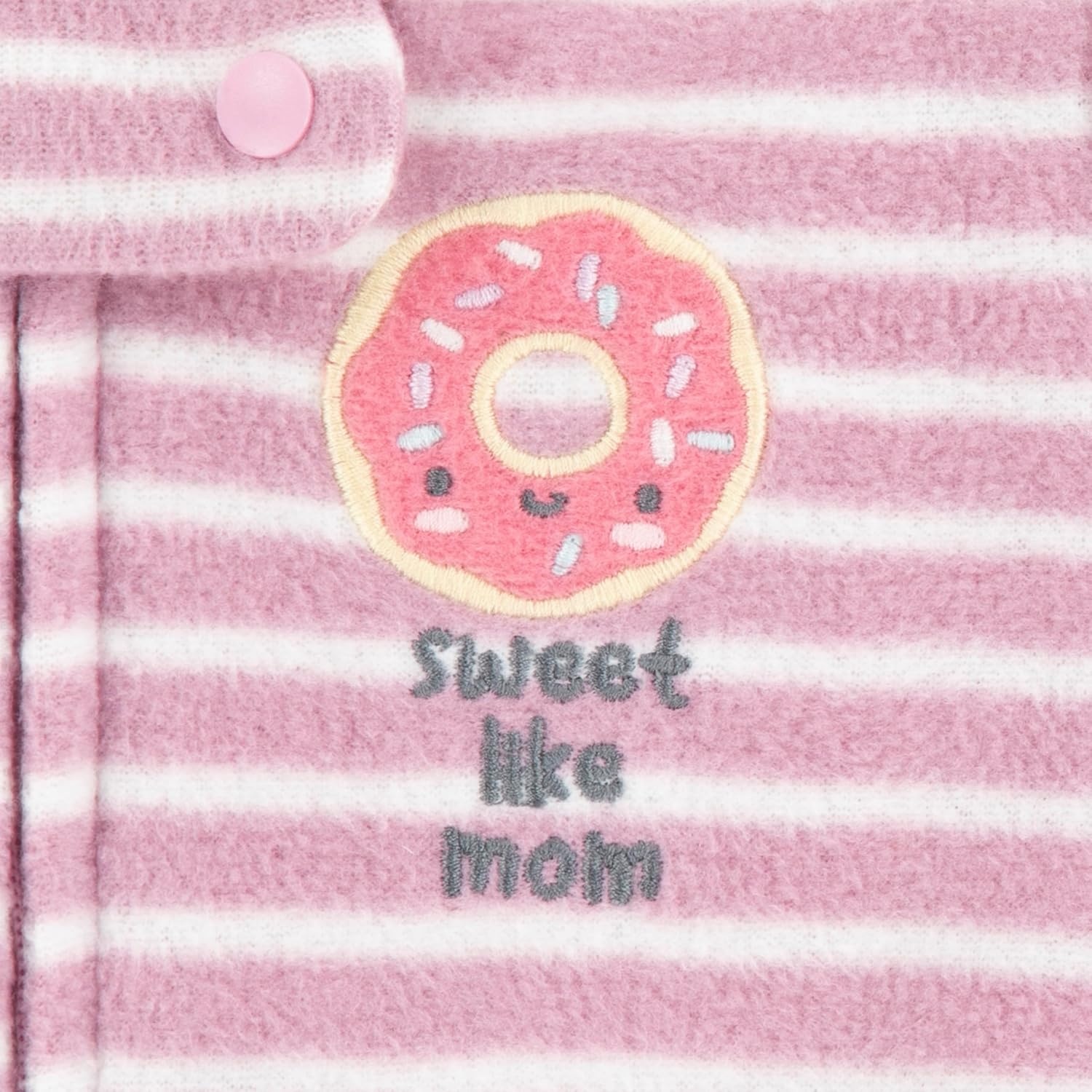 image:imageHUGGIES Baby 3pack Footed Fleece Coverall PajamasSnow WhiteDonuts