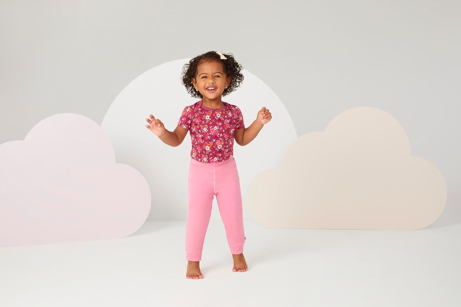 image:imageHUGGIES Baby 5pack Everyday BodysuitSnow WhiteFlorals