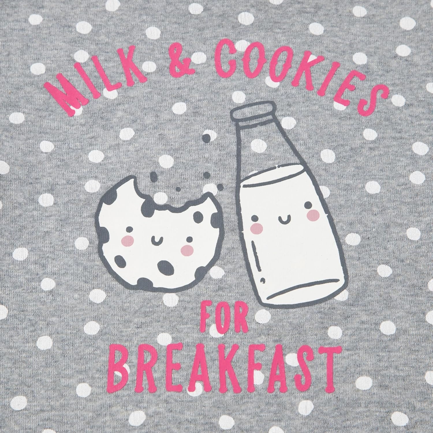 image:imageHUGGIES Baby Long Sleeve Pajama 4piece SetMid Grey HeatherCookies