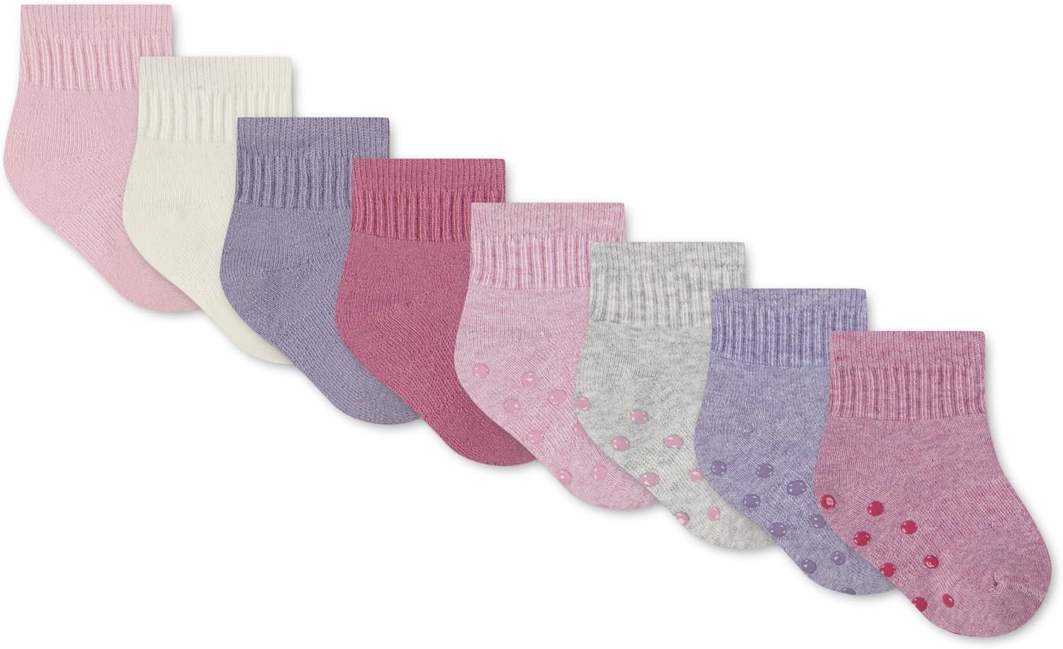 image:imageHUGGIES Baby Multipack Lightweight Ankle Gripper SocksFairy Tale 8pack
