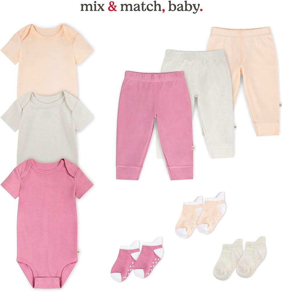 image:imageHUGGIES Baby Multipack Lightweight Ankle Gripper SocksLotusPink 12pack
