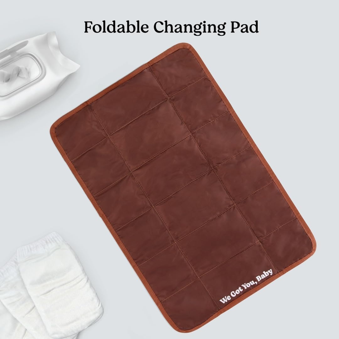 image:imageHUGGIES UnisexAdult Diaper Waistpack Crossbody BagCognac Leather