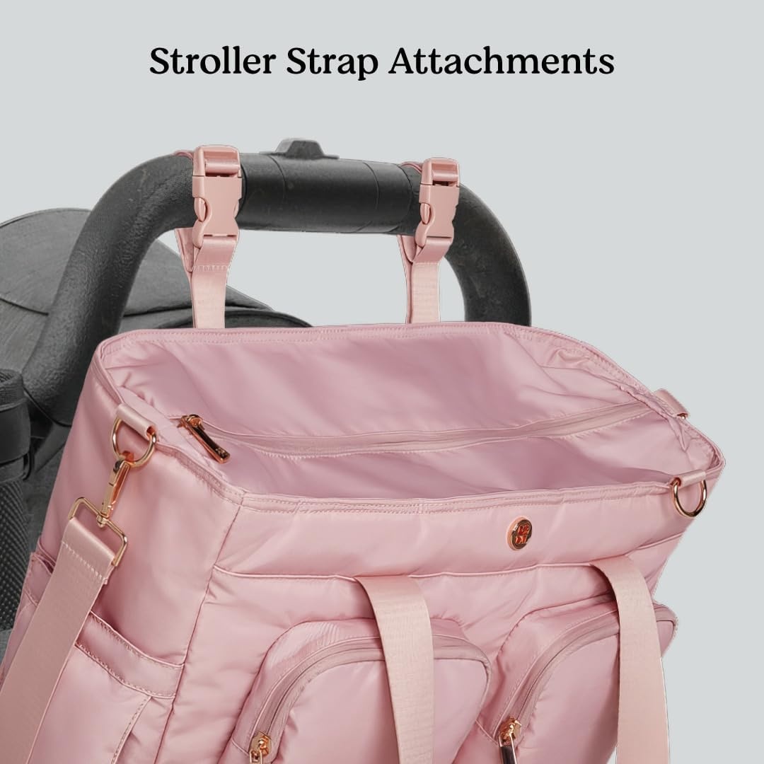 image:imageHuggies Signature Hug Weekender Tote Diaper BagBridal Rose