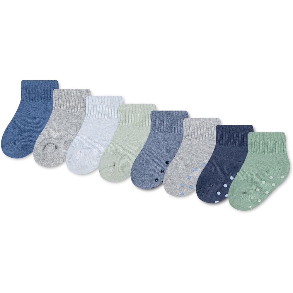 image:imageHUGGIES Baby Multipack Lightweight Ankle Gripper SocksQuiet Harbor 8pack