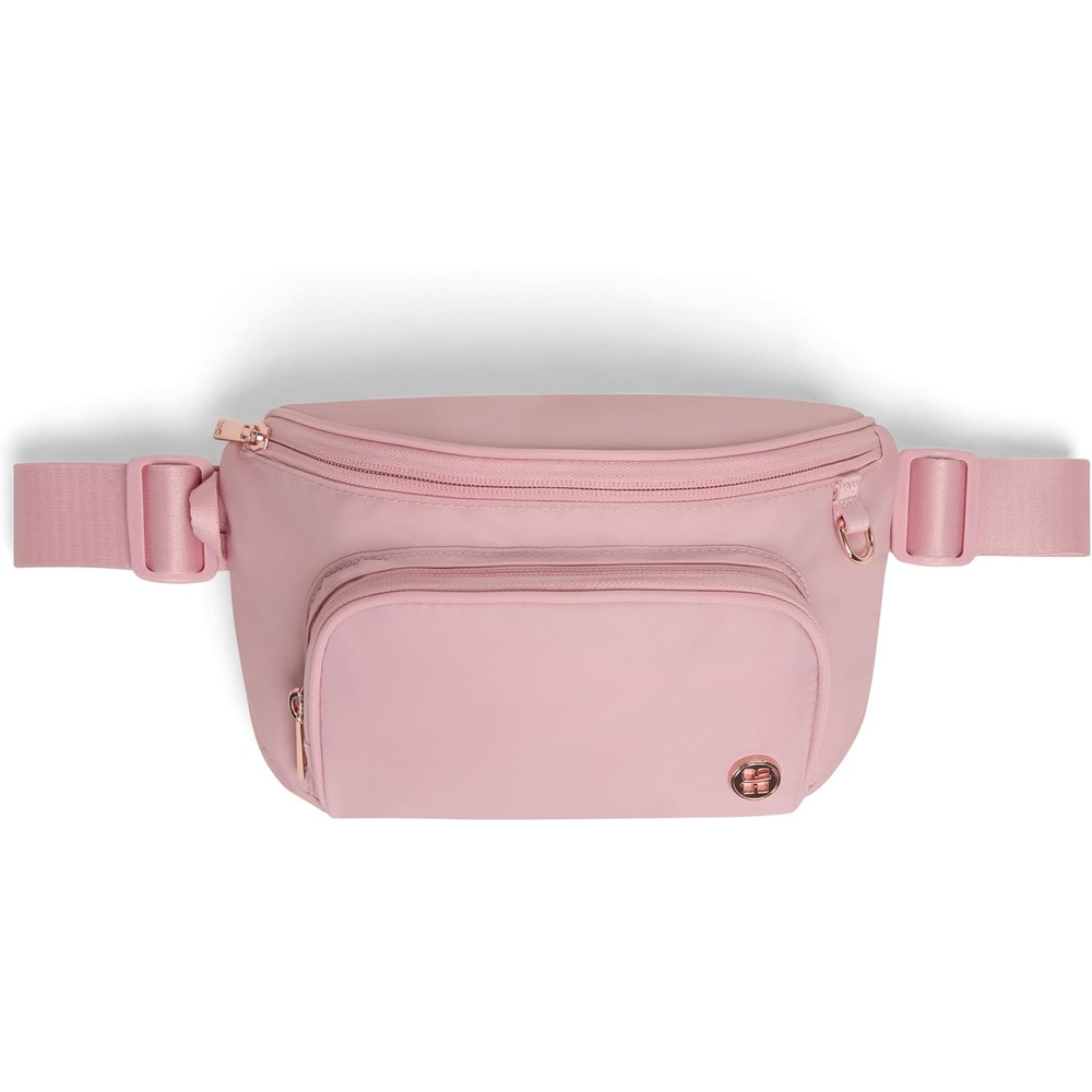 image:imageHUGGIES UnisexAdult Diaper Waistpack Crossbody BagBridal Rose