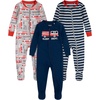 Mid Grey Heather/Fire Trucks