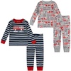 Mid Grey Heather/Fire Trucks