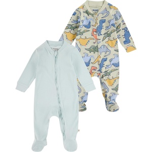 HUGGIES Baby 2-pack Footed Coverall(Desert Sage/Dinos)