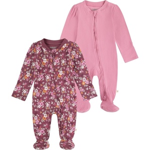 HUGGIES Baby 2-pack Footed Coverall(Hawthorne Rose/Florals)