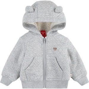 HUGGIES Baby Fleece Lined Zip Up Hooded Jacket(Light Grey Heather)