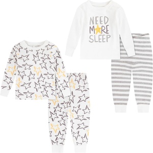 HUGGIES Baby Long Sleeve Pajama 4-piece Set(Snow White/Stars)
