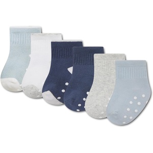 HUGGIES Baby Multi-pack Lightweight Ankle Gripper Socks(Baby Blue 6-pack)